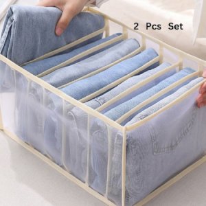 2 pcs set Jeans Organization Storage Box