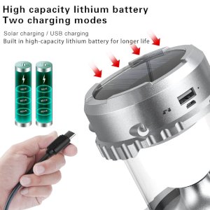 Multi functional Waterproof Solar Energy Fan / Tent Light for Outdoor