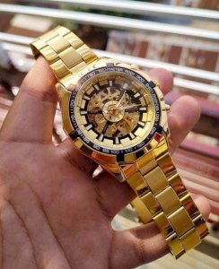 2023 relogio forsinin Automatic Skeleton Stainless Steel mechanical watches for men