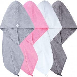 Hair Drying Towels with Buttons