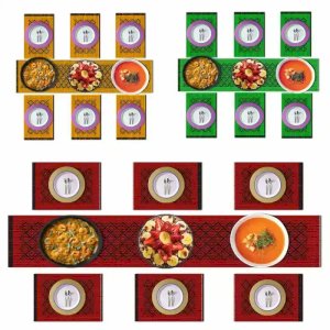 7 Pcs Dining Table Matte 