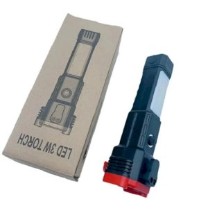 5 in 1 Rechargeable Flashlight Whit Power bank and Safety Hammer