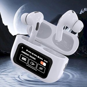A9 Pro Wireless Bluetooth Original Earphone ANC Noise Reduction Headset LED Touch Screen Earbuds