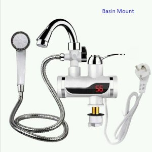 Digital Display Electric Instant Hot Water Tap With Hand Shower(Basin Mount)