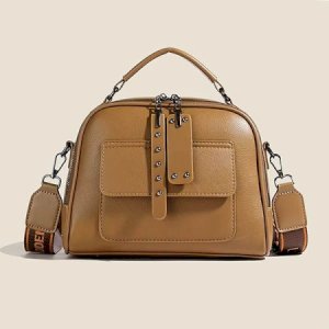 Crossbody Shoulder Luxury Designer Bag For Women (Brown)
