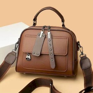Crossbody Shoulder Luxury Designer Bag For Women(Coffee)