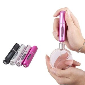 ( 3 Pcs)5ml Portable Mini Refillable Aluminum Perfume Bottle