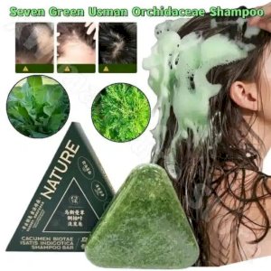  Nature Seven Green Herbal Shampoo Bar ( 1 pcs)